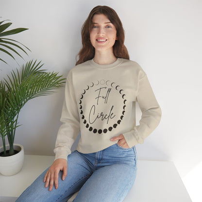 Moon Phase "Full Circle" sweatshirt | Lunar Phases Crewneck