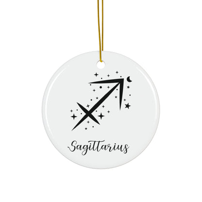 Sagittarius Zodiac Ceramic Ornament — Astrology Gift Holiday Decoration