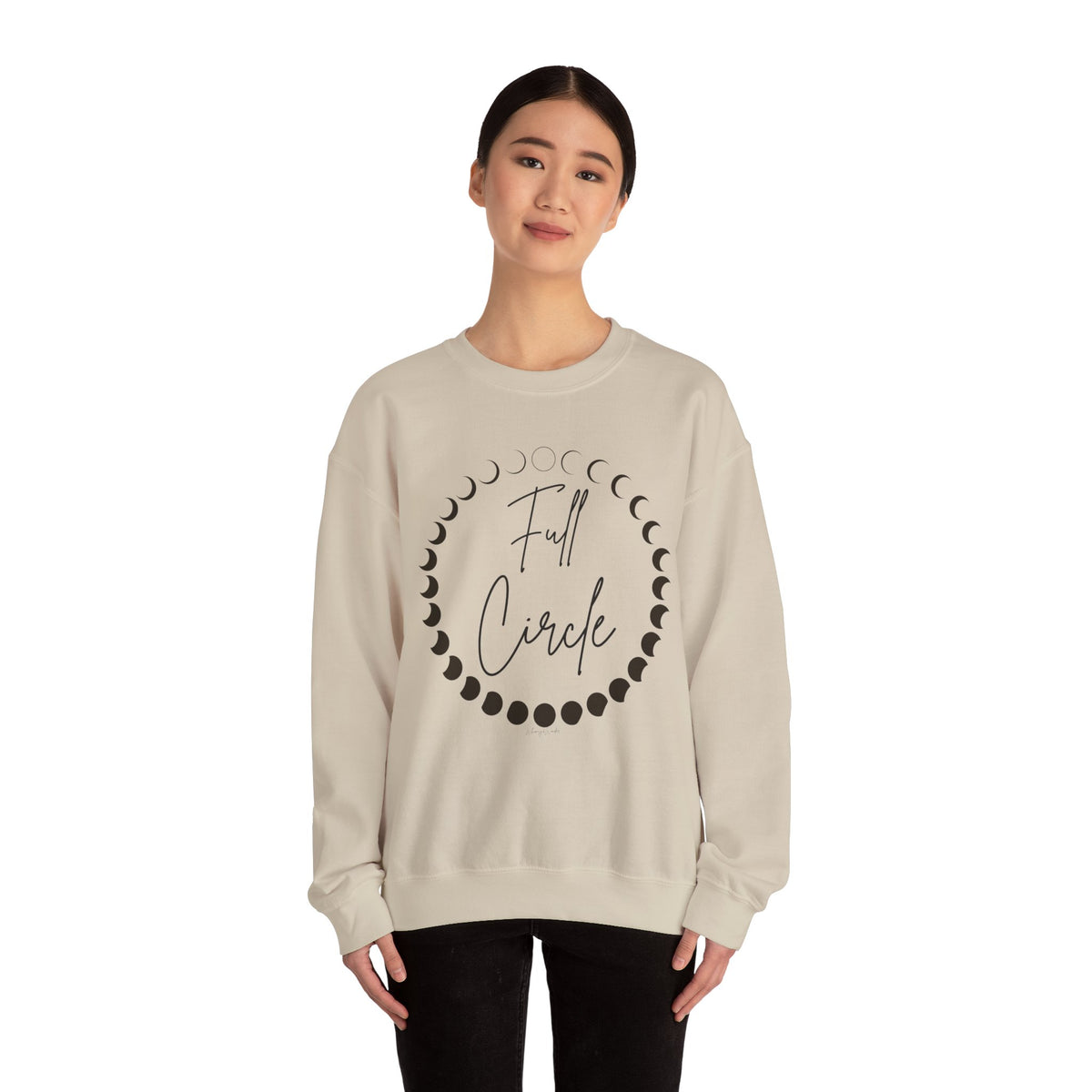Moon Phase "Full Circle" sweatshirt | Lunar Phases Crewneck