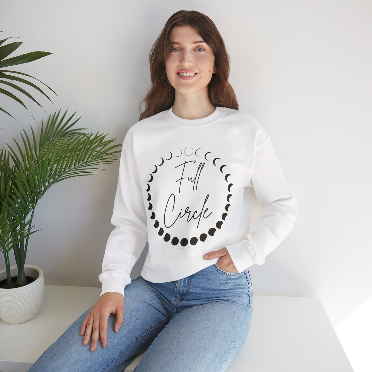 Moon Phase "Full Circle" sweatshirt | Lunar Phases Crewneck