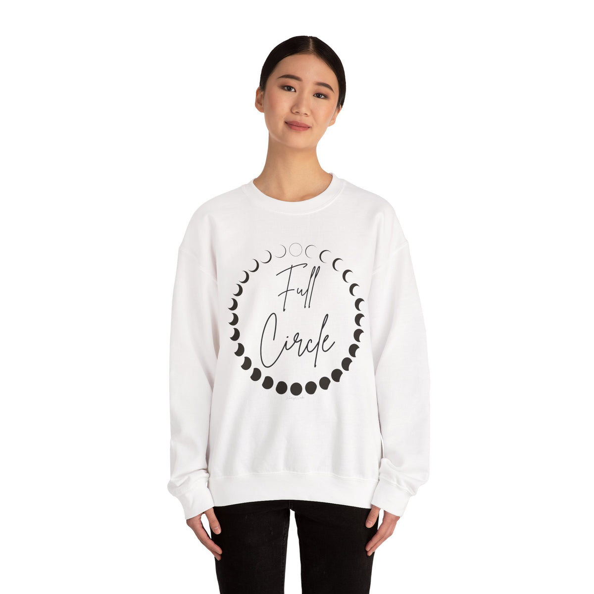 Moon Phase "Full Circle" sweatshirt | Lunar Phases Crewneck