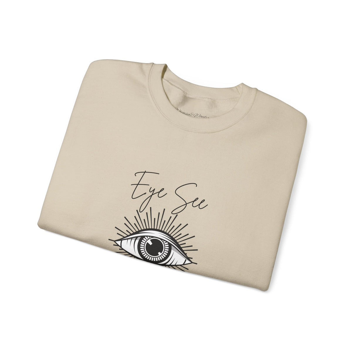 Eye See You Crewneck Sweatshirt — Mystical All-Seeing Eye Graphic
