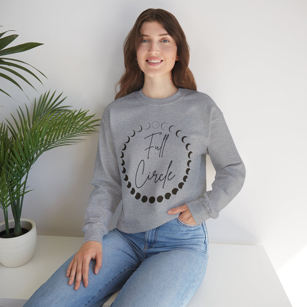 Moon Phase "Full Circle" sweatshirt | Lunar Phases Crewneck