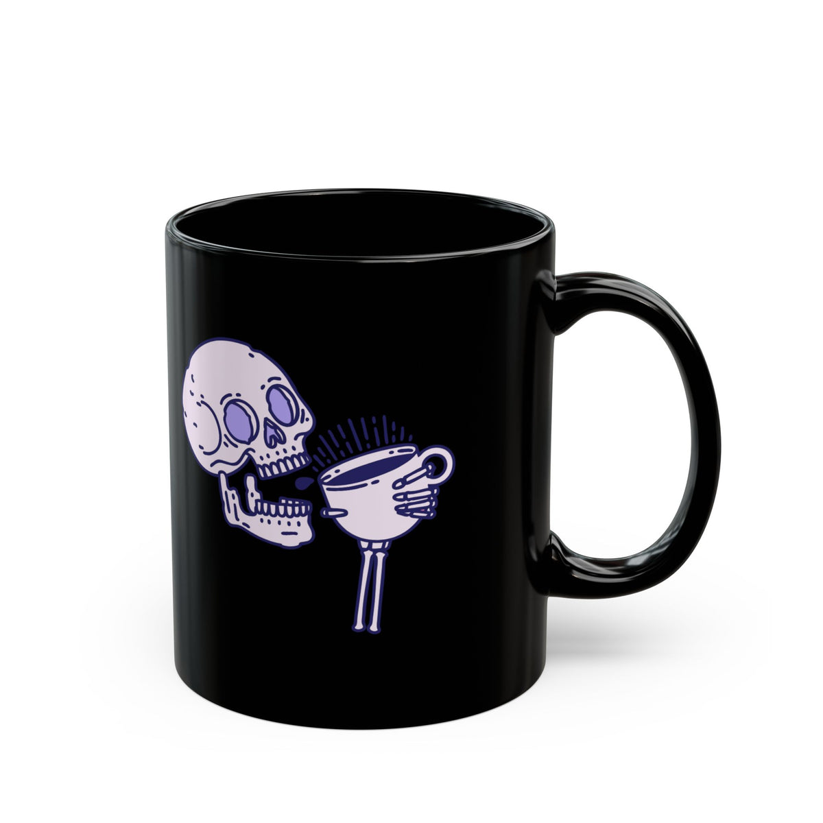 But First Coffee Skull Coffee Mug, Perfect for Halloween, Gothic Gifts, Coffee Lovers