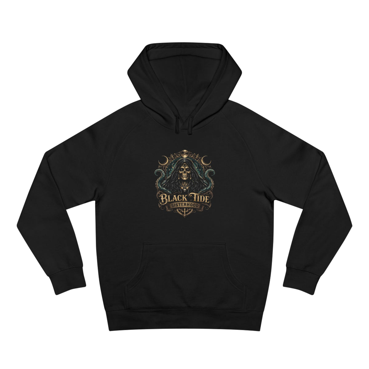 Black Tide Anchor Hoodie – Nautical Vintage Skull & Anchor Sweatshirt
