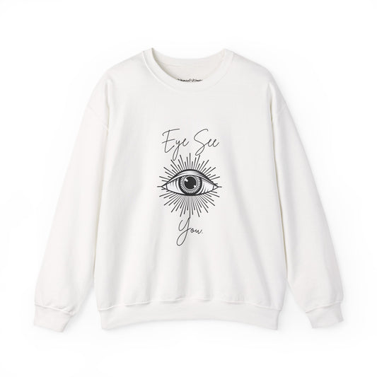 Eye See You Crewneck Sweatshirt — Mystical All-Seeing Eye Graphic