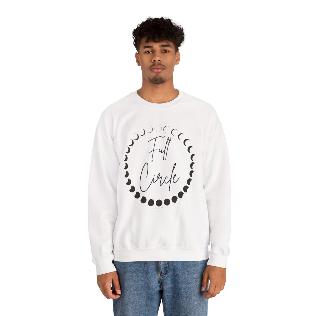 Moon Phase "Full Circle" sweatshirt | Lunar Phases Crewneck