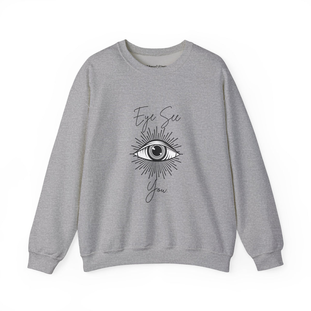 Eye See You Crewneck Sweatshirt — Mystical All-Seeing Eye Graphic