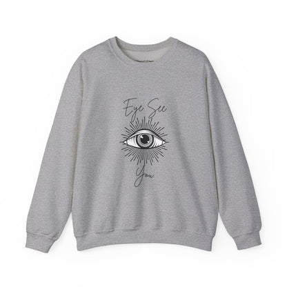 Eye See You Crewneck Sweatshirt — Mystical All-Seeing Eye Graphic