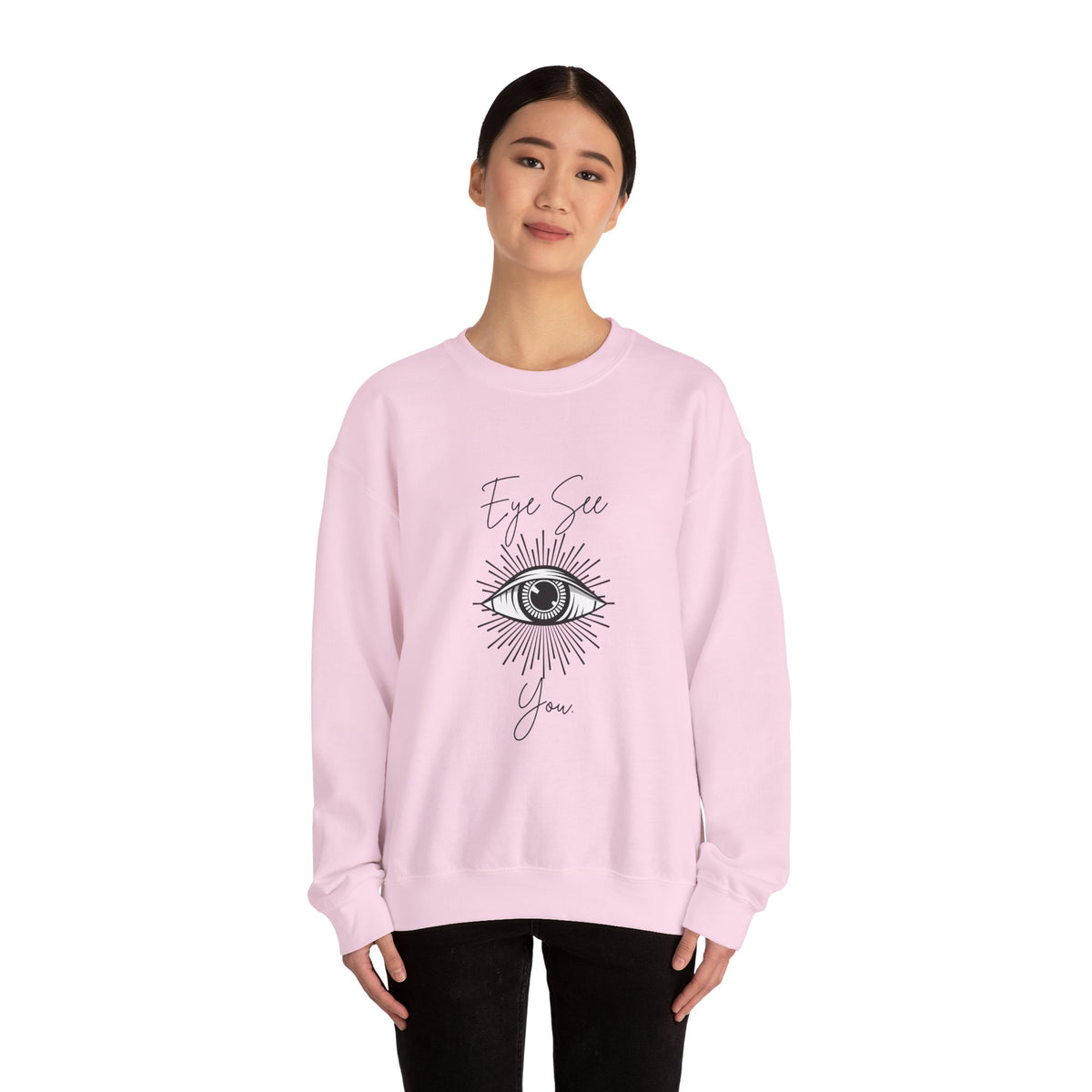 Eye See You Crewneck Sweatshirt — Mystical All-Seeing Eye Graphic