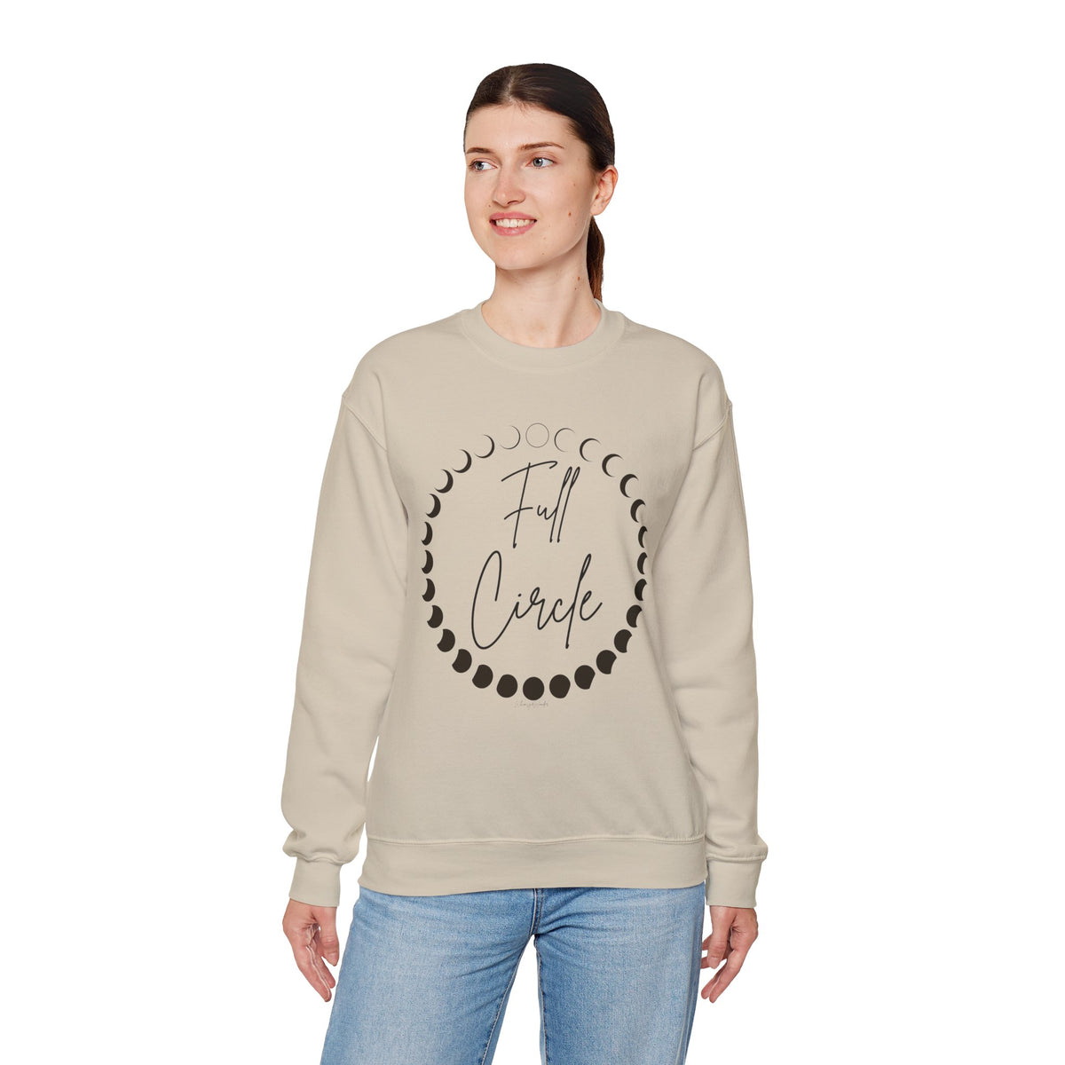Moon Phase "Full Circle" sweatshirt | Lunar Phases Crewneck